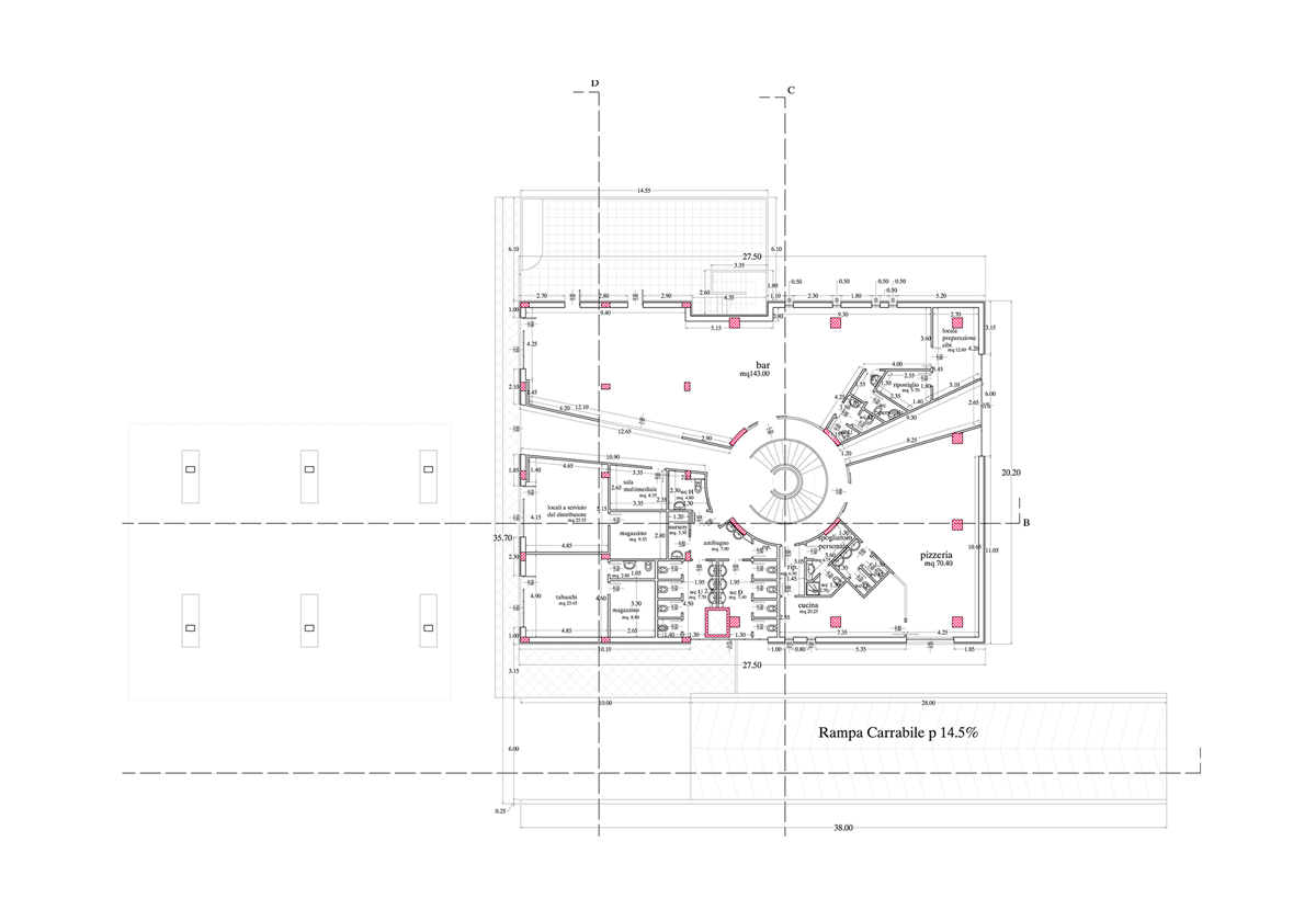 Progetto_Architetturalper un edificio polifunzionale_studio_Incaini_Ascoli_Piceno