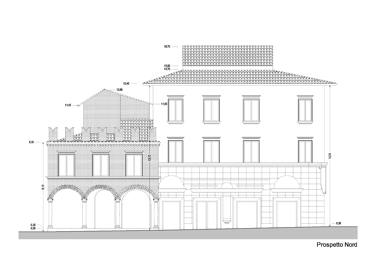 Progetto di resaturo per il Palazzo Lorentz di Ascoli Piceno dello studio di architettura ed ingegneria Incaini