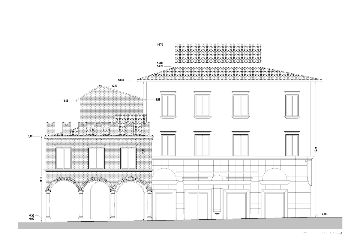 Progetto di resaturo per il Palazzo Lorentz di Ascoli Piceno dello studio di architettura ed ingegneria Incaini